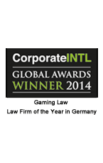 Gaming Law - Law Firm of the Year in Germany